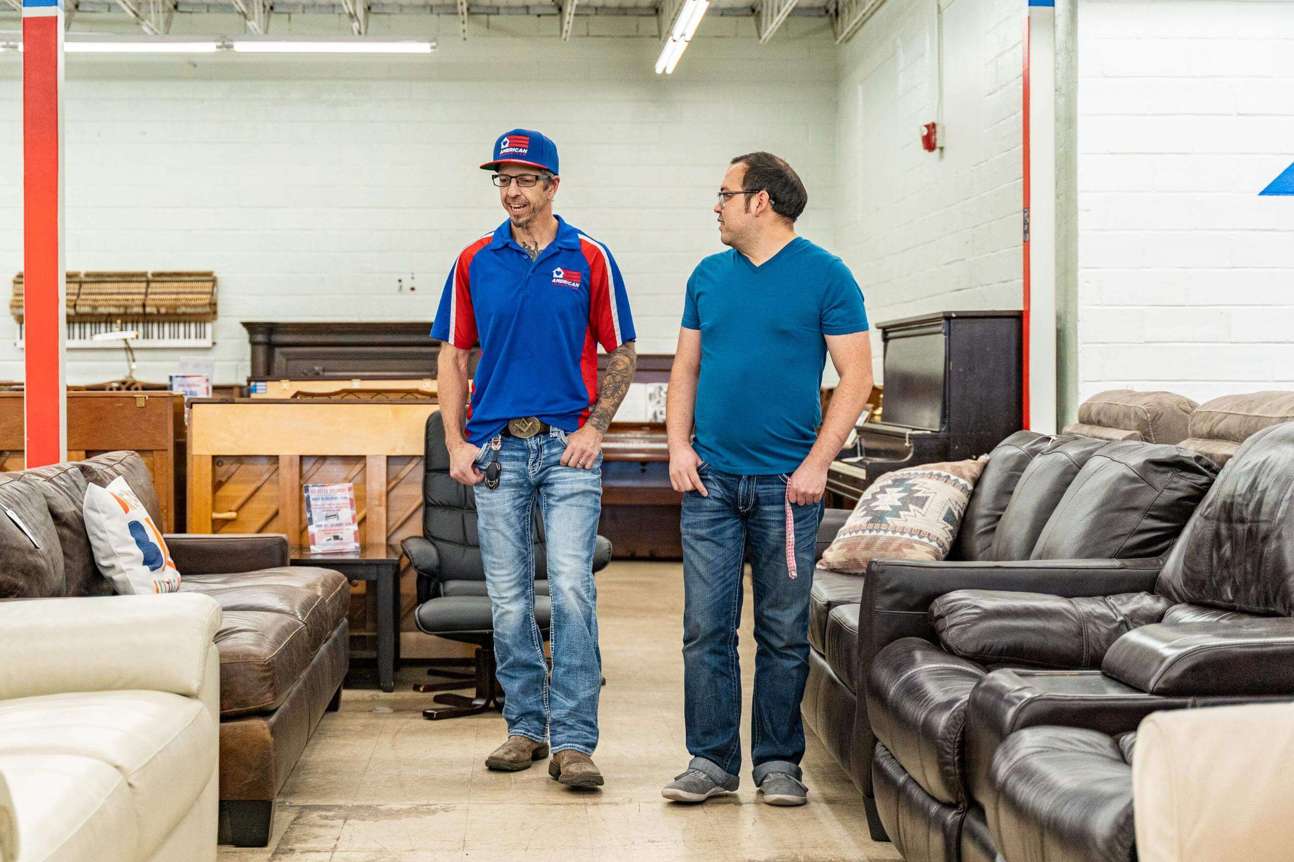 used couches Denver showroom